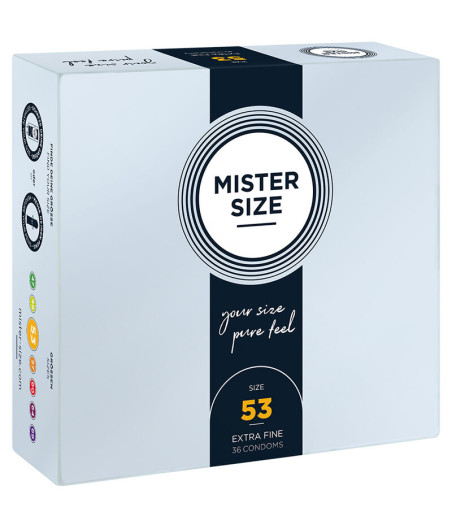 MISTER SIZE - PRÉSERVATIF TAILLE M 53 MM (36 UNITÉS)