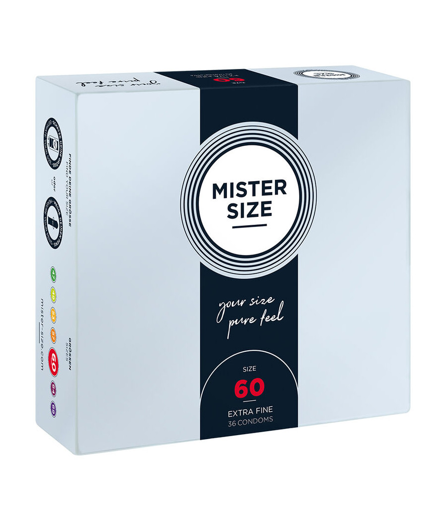 MISTER SIZE - CONDOM SIZE XL 60 MM (36 UNITS)