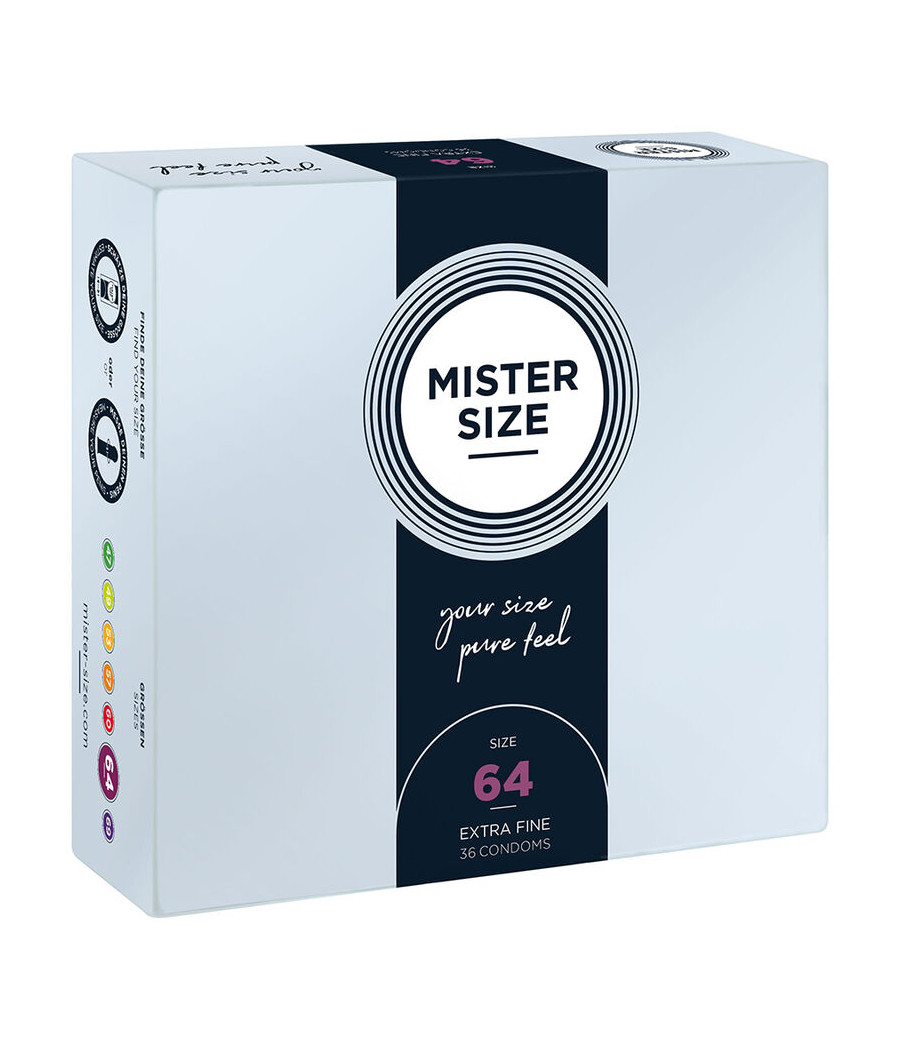 MISTER SIZE - PRÉSERVATIFS TAILLE XXL 64 MM (36 UNITÉS)