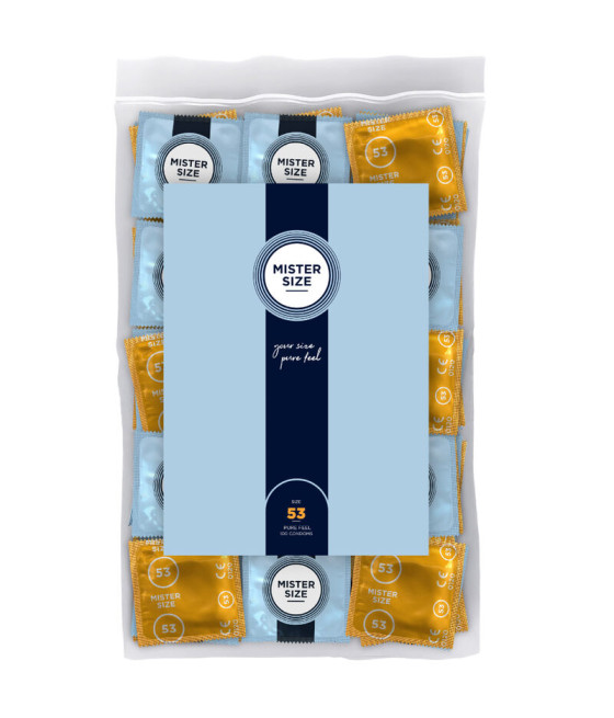 MISTER SIZE - CONDOM SIZE M 53 MM (100 UNITS)