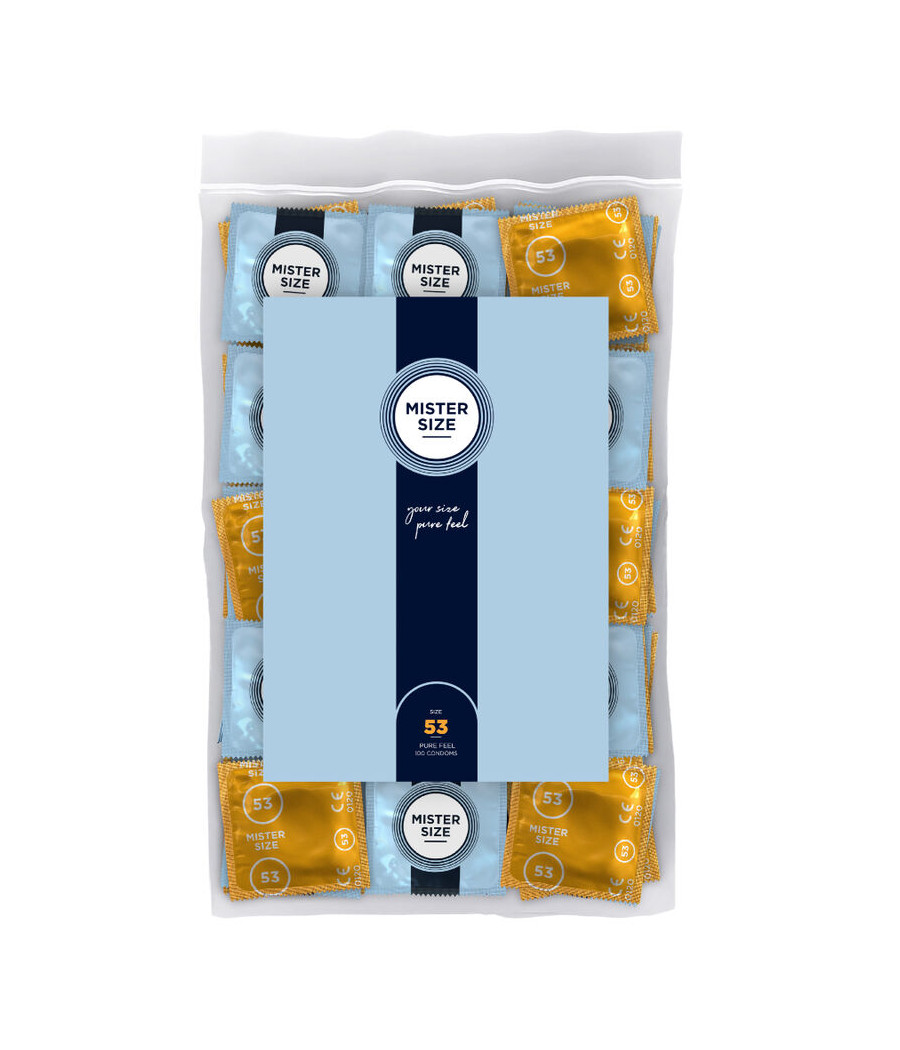 MISTER SIZE - PRESERVATIVO TAMANHO M 53 MM (100 UNIDADES)