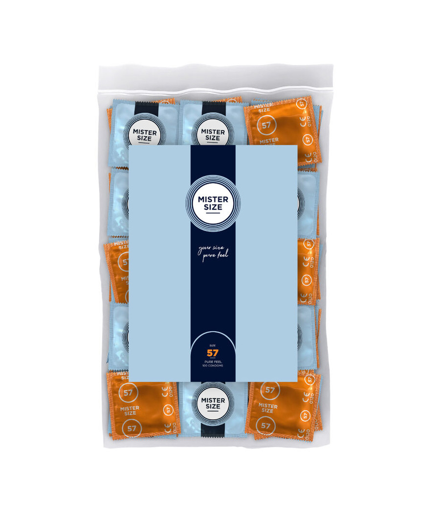 MISTER SIZE - PRESERVATIVO TAMANHO L 57 MM (100 UNIDADES)