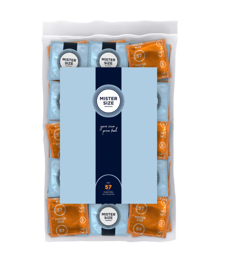 MISTER SIZE - CONDOM SIZE L 57 MM (100 UNITS)
