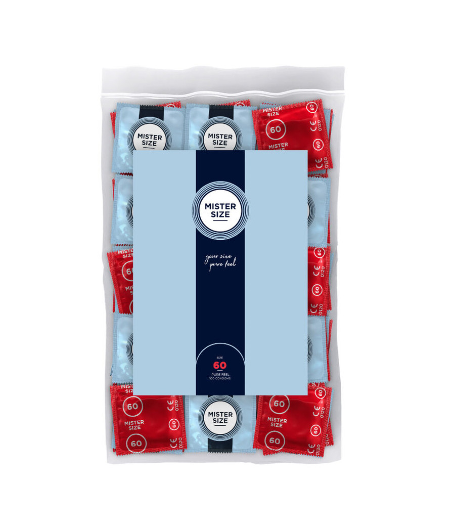 MISTER SIZE - PRÉSERVATIF TAILLE XL 60 MM (100 UNITÉS)