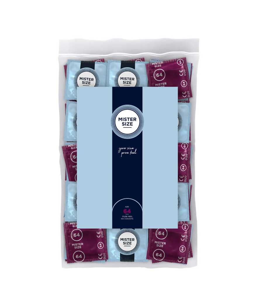 MISTER SIZE - PRÉSERVATIFS TAILLE XXL 64 MM (100 UNITÉS)