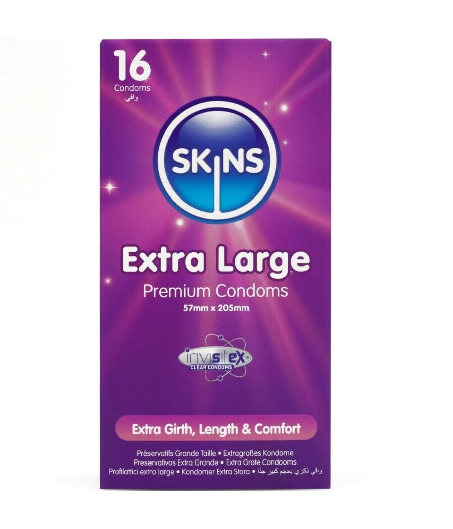SKINS - PRESERVATIVI EXTRA LARGE PREMIUM CONFEZIONE DA 16
