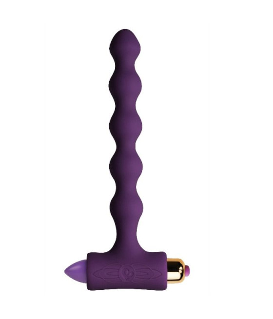ROCKS-OFF - PLUG ANAL CON VIBRACIÓN Y ONDULACIONES PETITE SENSATIONS PEARLS