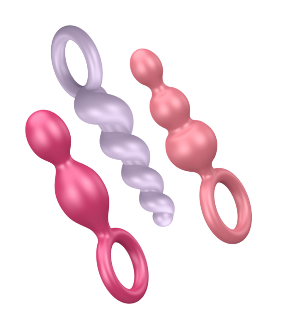 SATISFYER - CONJUNTO DE PLUGS ANAIS 3 PCS TRICOLOR