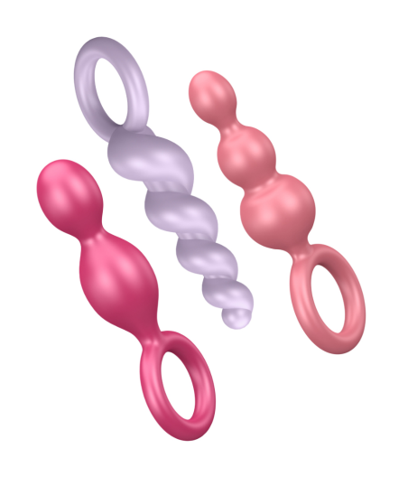 SATISFYER - ANALPLUGS SET 3 ST TRICOLOR