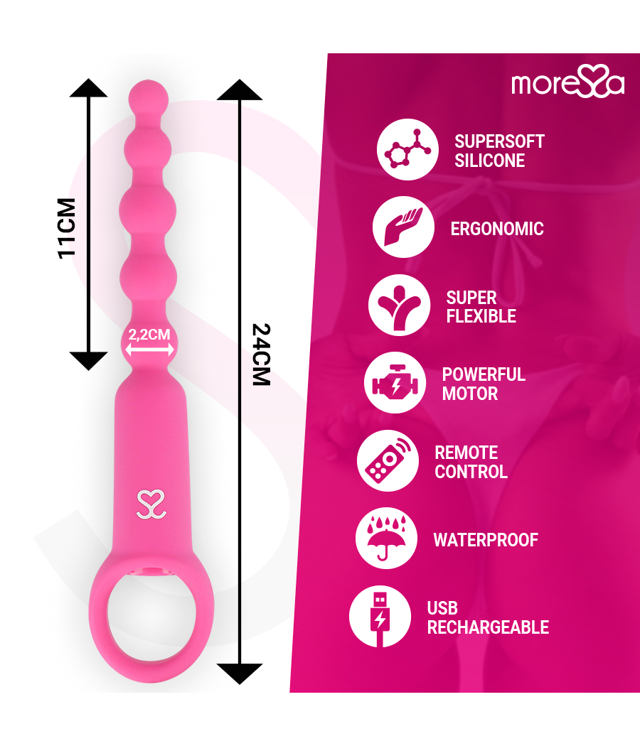 MORESSA - RONIE TÉLÉCOMMANDE PLAISIR ANAL ROSE