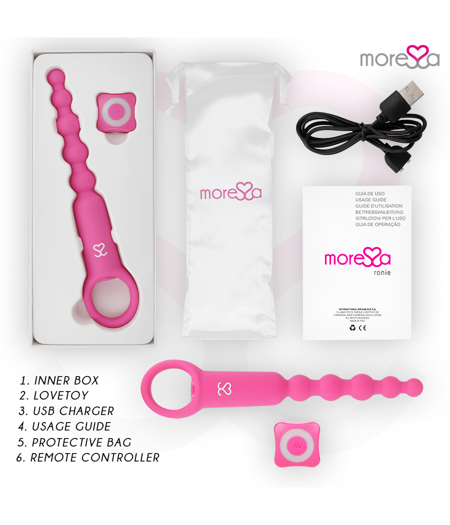 MORESSA - RONIE REMOTE CONTROL ANAL PLEASURE PINK