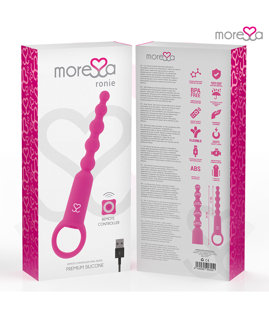 MORESSA - RONIE REMOTE CONTROL ANAL PLEASURE PINK