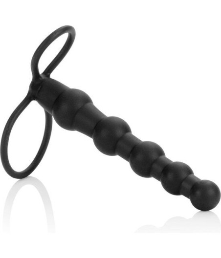CALEXOTICS - BEADED DUAL PENETRATOR BLACK