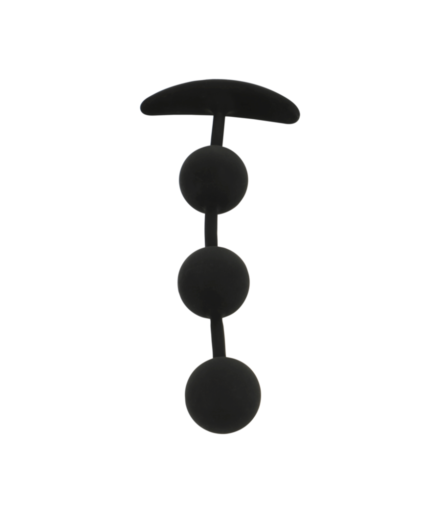 BLACK&SILVER - HARRY ANAL-ROSENKRANZ 3 SILIKONKUGELN 14 CM