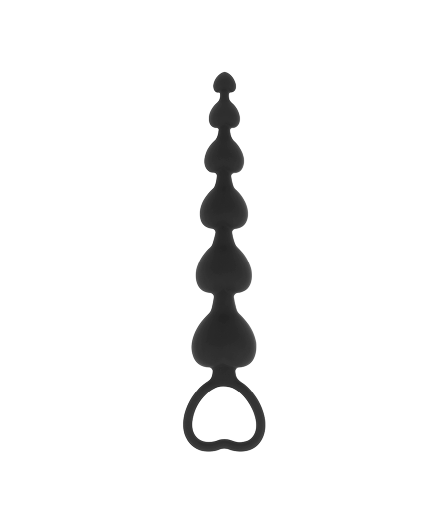 BLACK&SILVER - MILA ANALE CATENA DI CUORI 18 CM