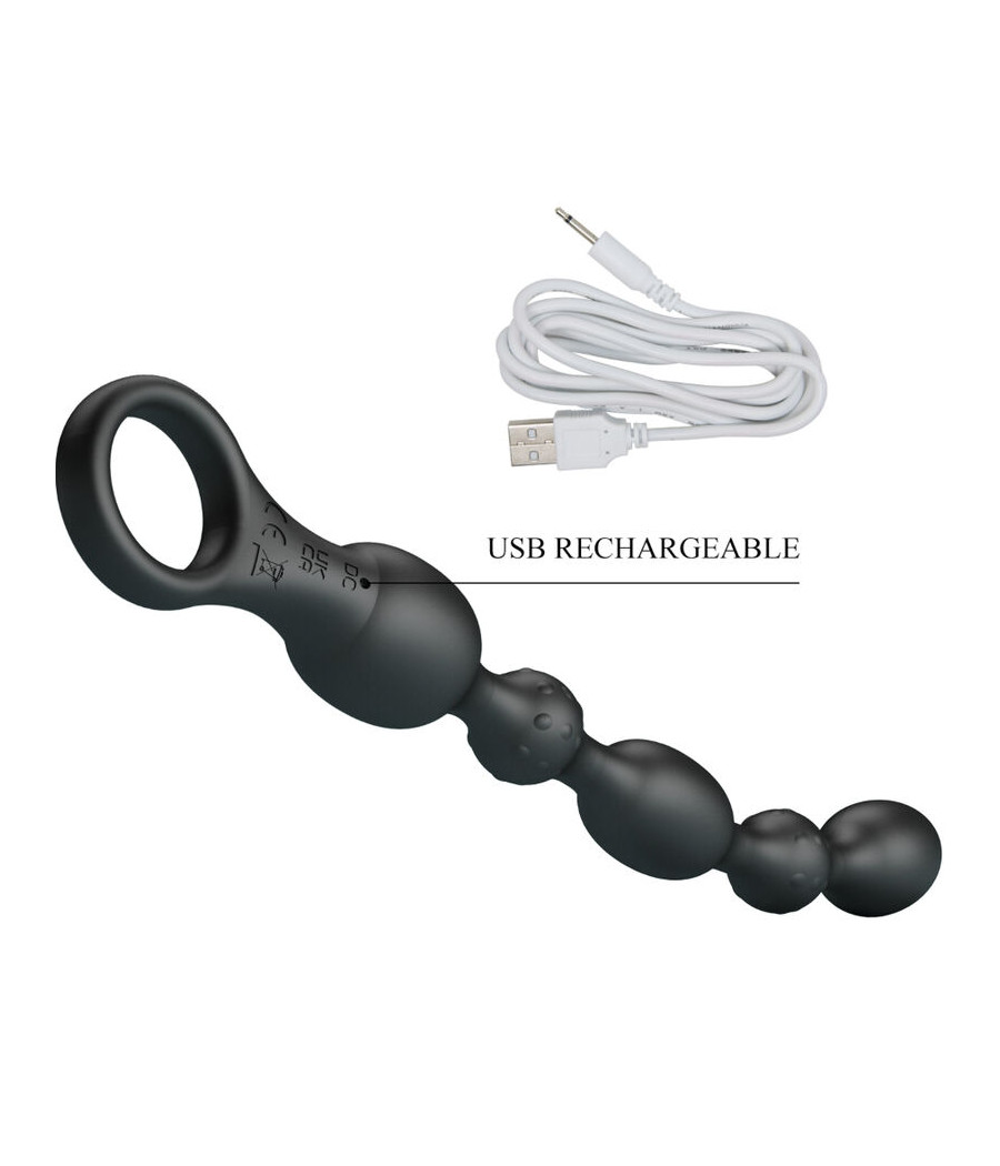 PRETTY LOVE - VAN ANAL BALLS 10 VIBRAÕES SILICONE RECARREGVEL