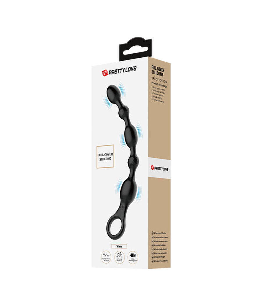 PRETTY LOVE - VAN ANAL BALLS 10 VIBRAZIONI IN SILICONE RICARICABILE