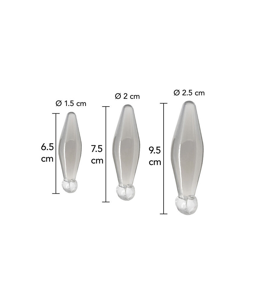 TOYJOY - ANAL PLAY RIMMER DE DEDO 3 PIEZAS TRANSPARENTE