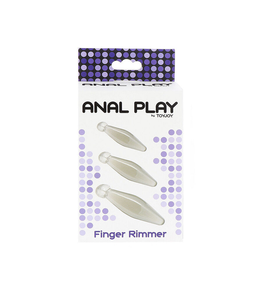 TOYJOY - GIOCO ANALE FINGER RIMMER 3 PEZZI TRASPARENTE