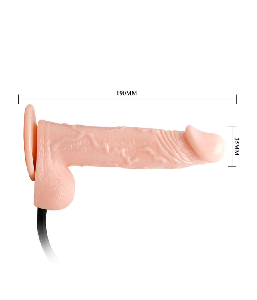 BAILE - REALISTISCHER AUFBLASBARER DILDO MIT SAUGNÄPFEN 15 CM