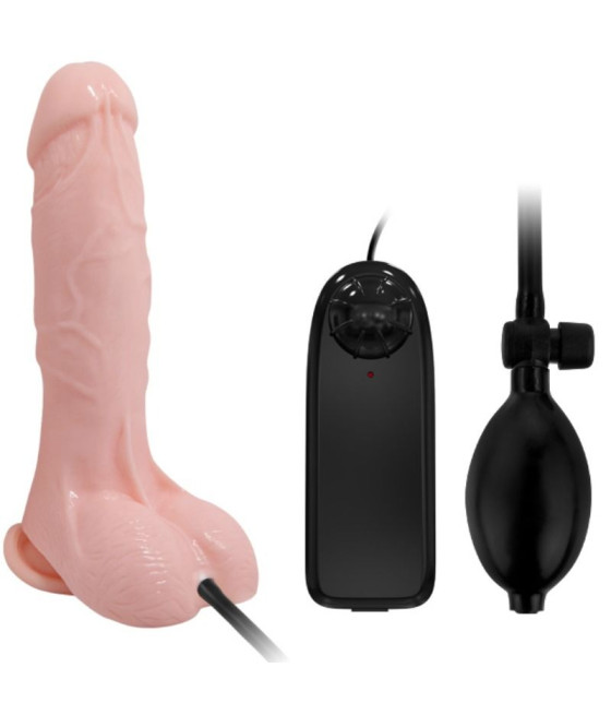 BAILE - GODE VIBRANT ET GONFLABLE RÉALISTE 18.8 CM