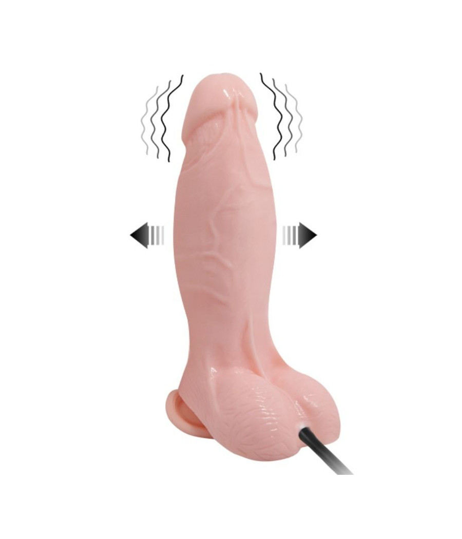 BAILE - DILDO REALÍSTICO VIBRADOR E INFLABLE 18.8 CM