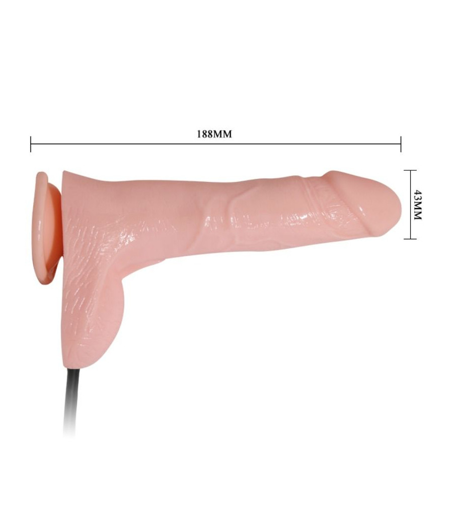 BAILE - DILDO VIBRANTE E INFLVEL REALISTA 18.8 CM