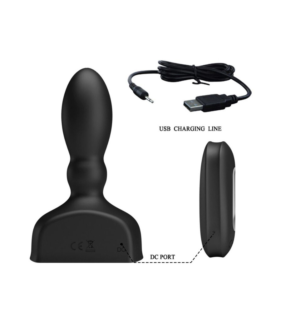 MR PLAY - TELECOMANDO PLUG ANALE GONFIABILE NERO