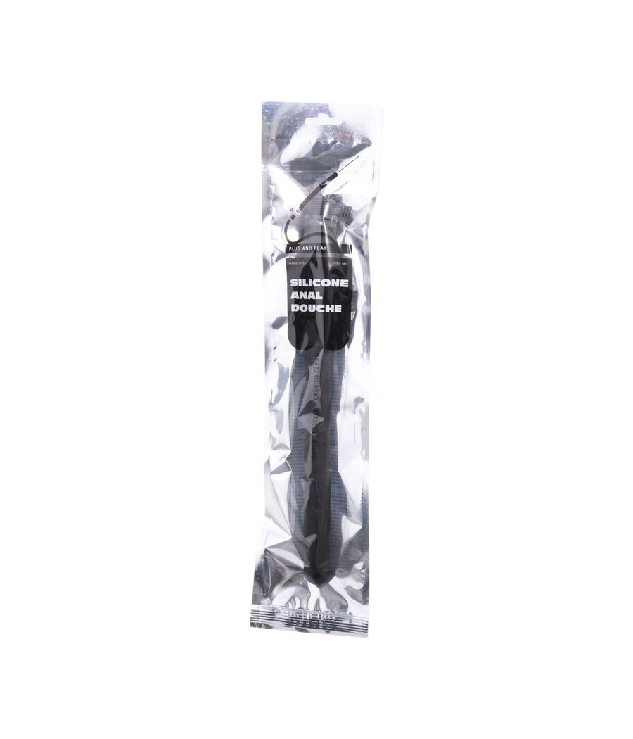 ALL BLACK - DOCCIA ANALE HINCHABLE IN SILICONE 27 CM