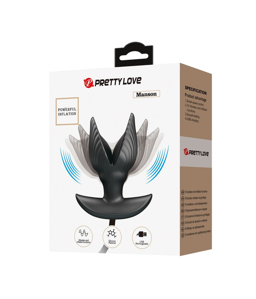PRETTY LOVE - PLUG ANALE GONFIABILE E RICARICABILE
