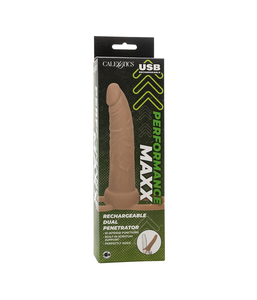 CALEXOTICS - PERFORMANCE MAXX RECARREGVEL DUPLO PENETRADOR PELE LEVE