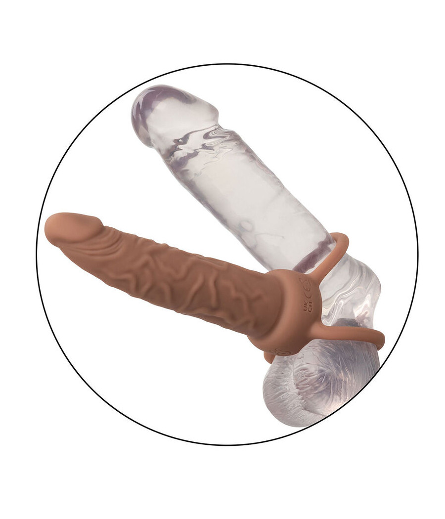 CALEXOTICS - PERFORMANCE MAXX RICARICABILE DOPPIO PENETRATORE MARRONE PELLE
