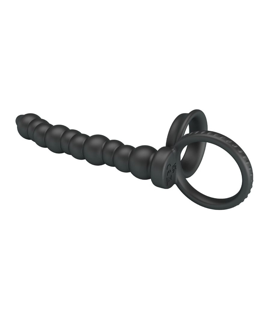 PRETTY LOVE - DILLION ANILLO PENE PARA DOBLE PENETRACIÓN NEGRO