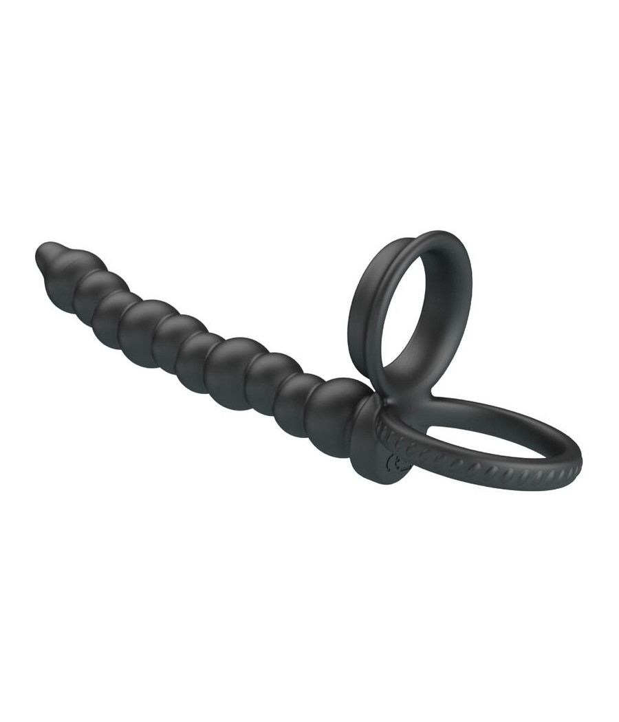 PRETTY LOVE - DILLION ANILLO PENE PARA DOBLE PENETRACIÓN NEGRO