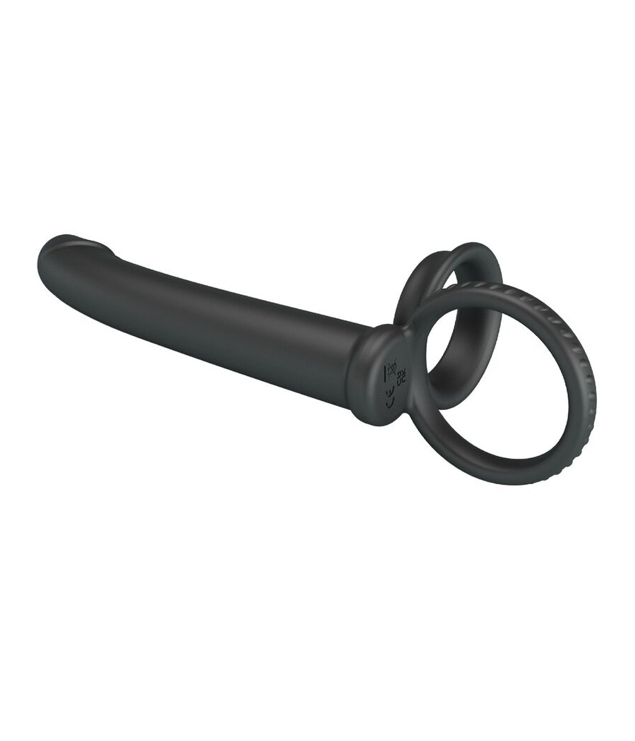 PRETTY LOVE - DILLION ANEL DUPLO DE PÉNIS DUPLO DE DUPLA PENETRAÇÃO PRETO