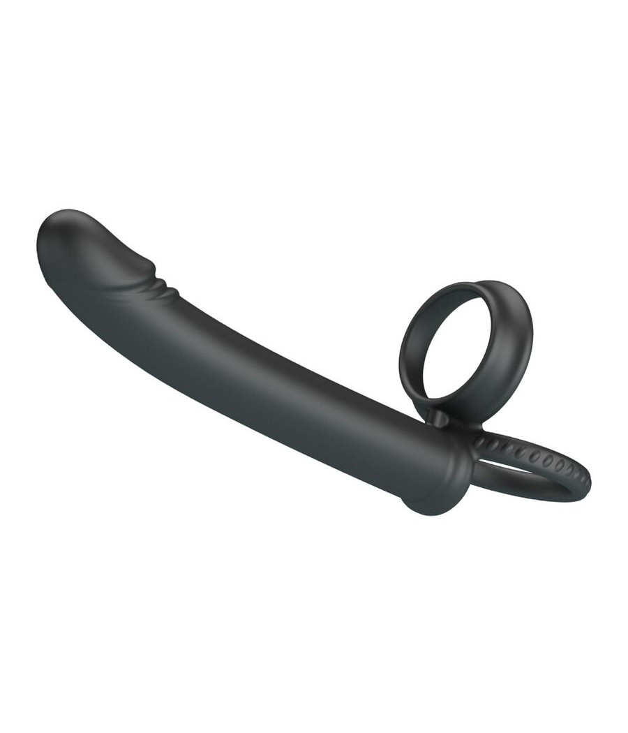 PRETTY LOVE - DILLION DOUBLE PÉNÉTRATION DOUBLE ANNEAU PÉNAL NOIR