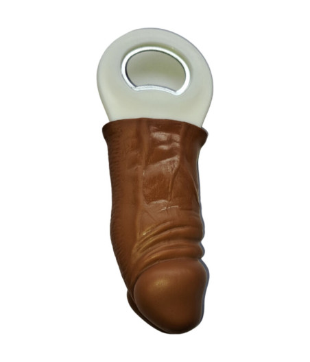 DIABLO PICANTE - BROWN RUBBER PENIS SHAPED OPENER