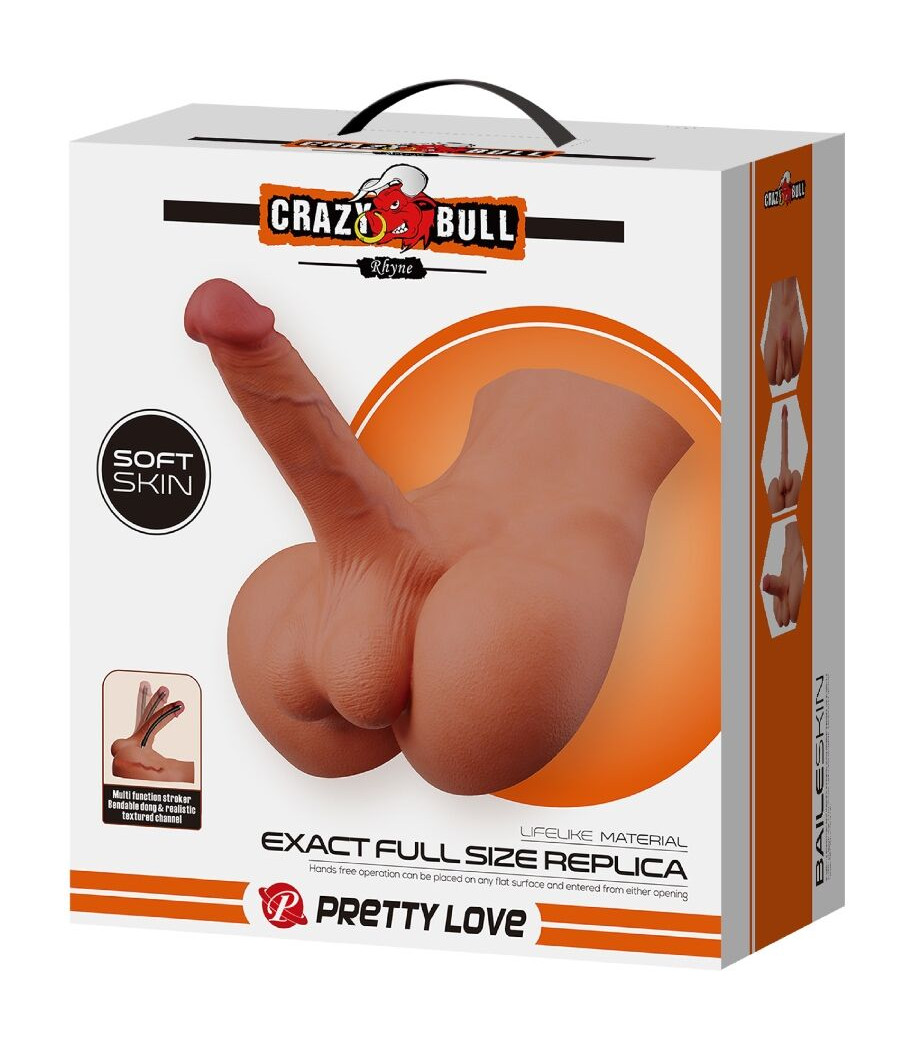 CRAZY BULL - RHYNE BACK MASTURBATORE NATURALE REALISTICO