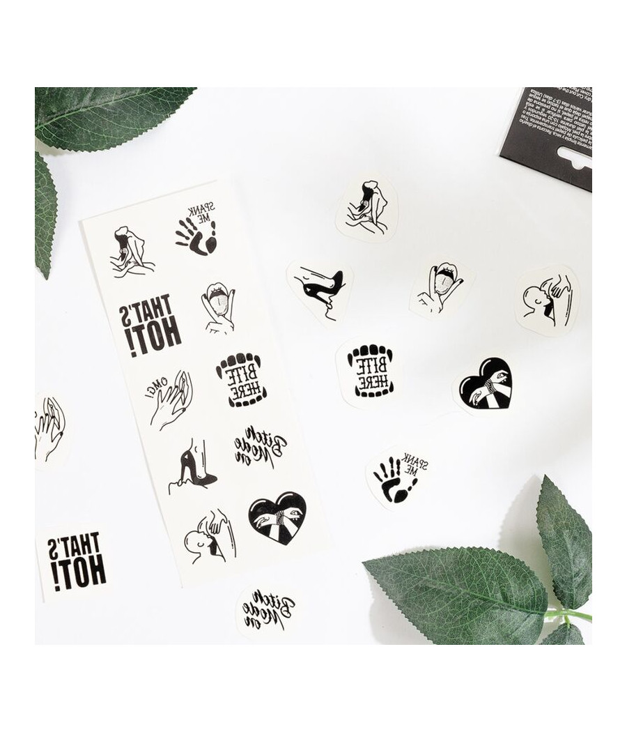 SECRET PLAY - SET MIT 10 TEMPORREN TATTOOS DER KINKY COLLECTION