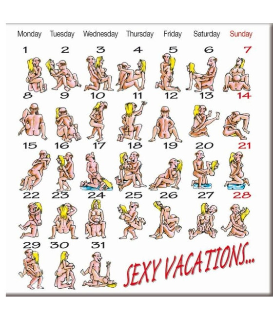 DIABLO PICANTE - KAMASUTRA CLAENDARY MAGNET