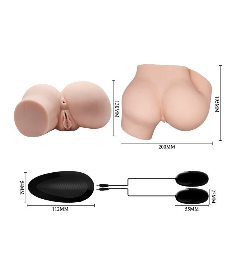 CRAZY BULL - BUTT WITH REALISTIC VAGINA AND ANUS AND VIBRATION