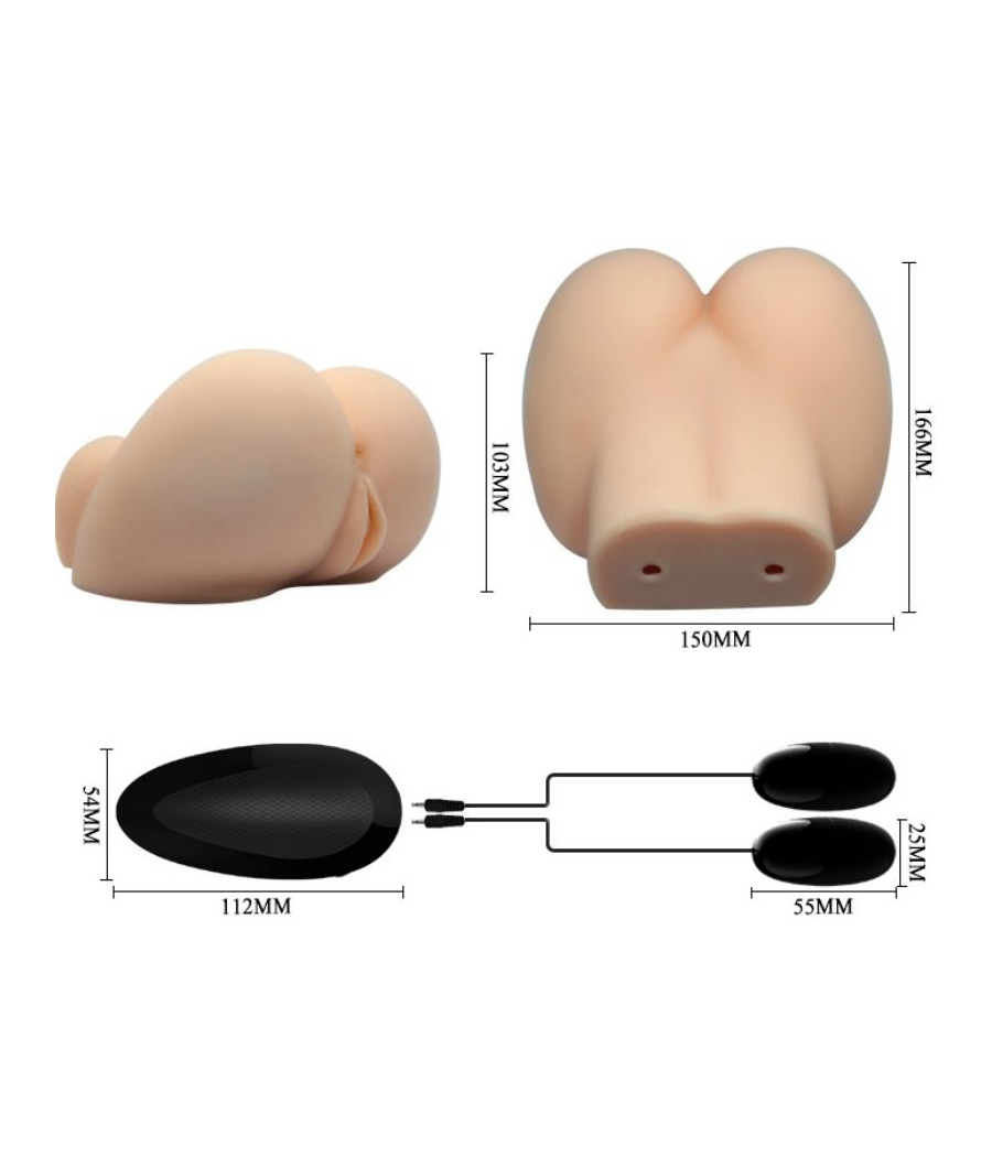 CRAZY BULL - REALISTISCHE VAGINA UND ANUS MIT VIBRATIONSPOSITION 6