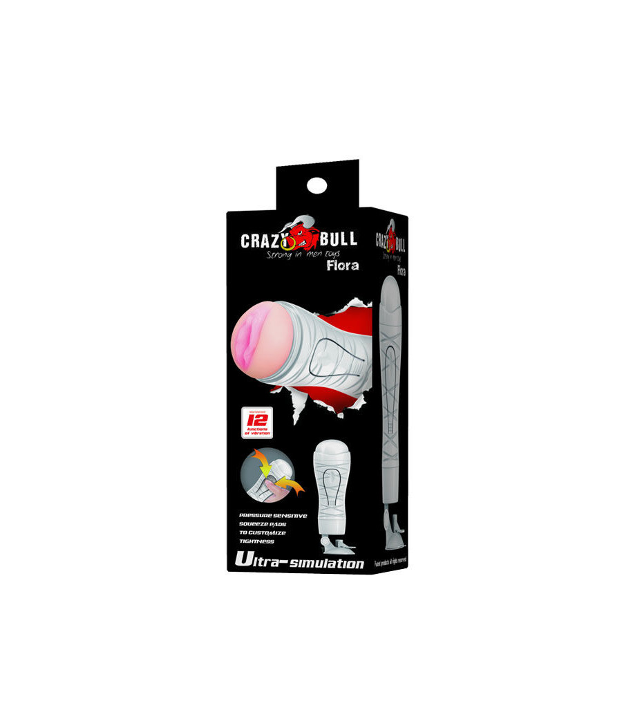 CRAZY BULL - FLORA MASTURBADOR VAGINA RECARGABLE