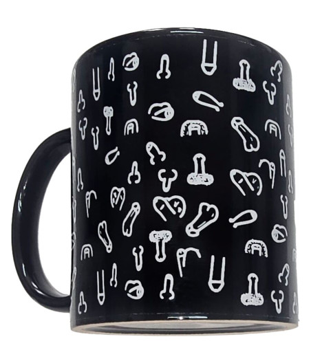 DIABLO PICANTE - TAZZA PENE NERA 370 ML