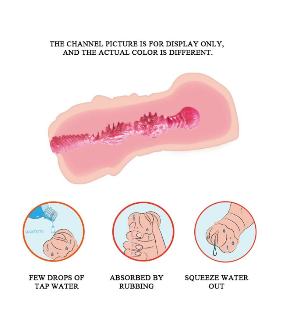 CRAZY BULL - WATER SKIN VAGINA MASTURBADOR WITH VIBRATING BULLETS