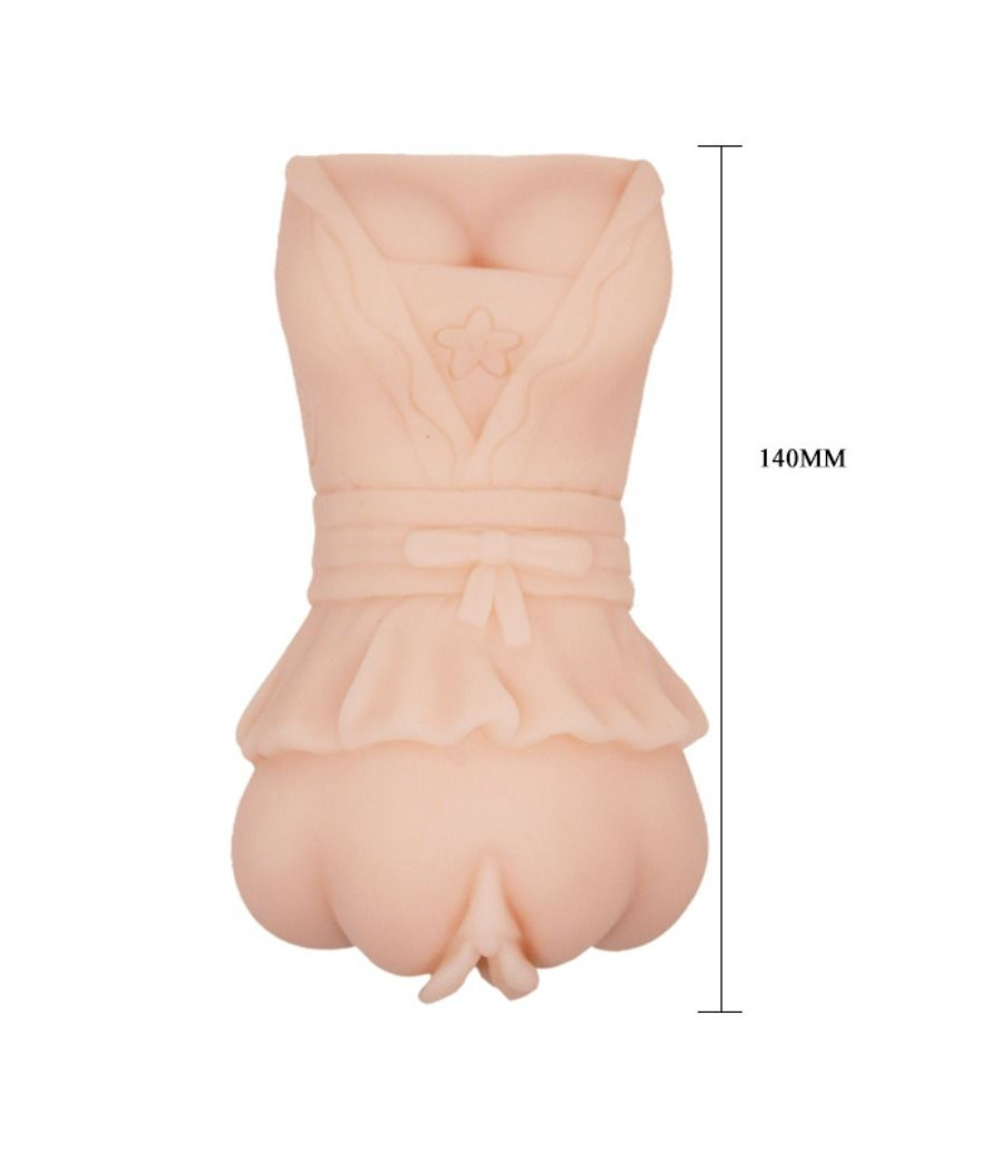 CRAZY BULL - MASTURBADOR DE VAGINA DE PELE DE GUA COM BALAS VIBRANTES