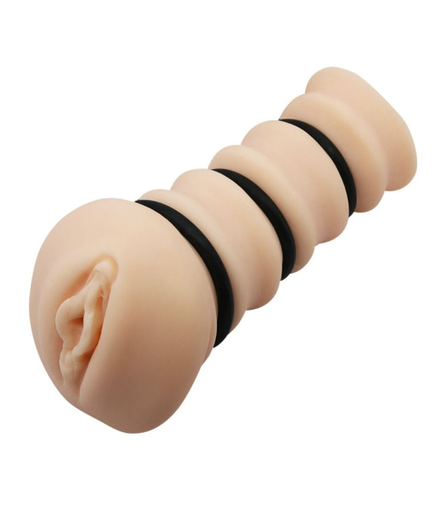 CRAZY BULL - MASTURBADOR CON ANELLI VAGINA MODELLO 2