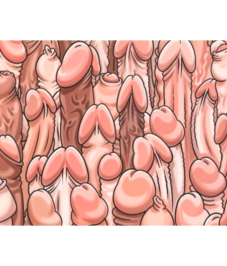 DIABLO PICANTE - FARBIGES MAUSPAD MIT PENIS-DESIGN