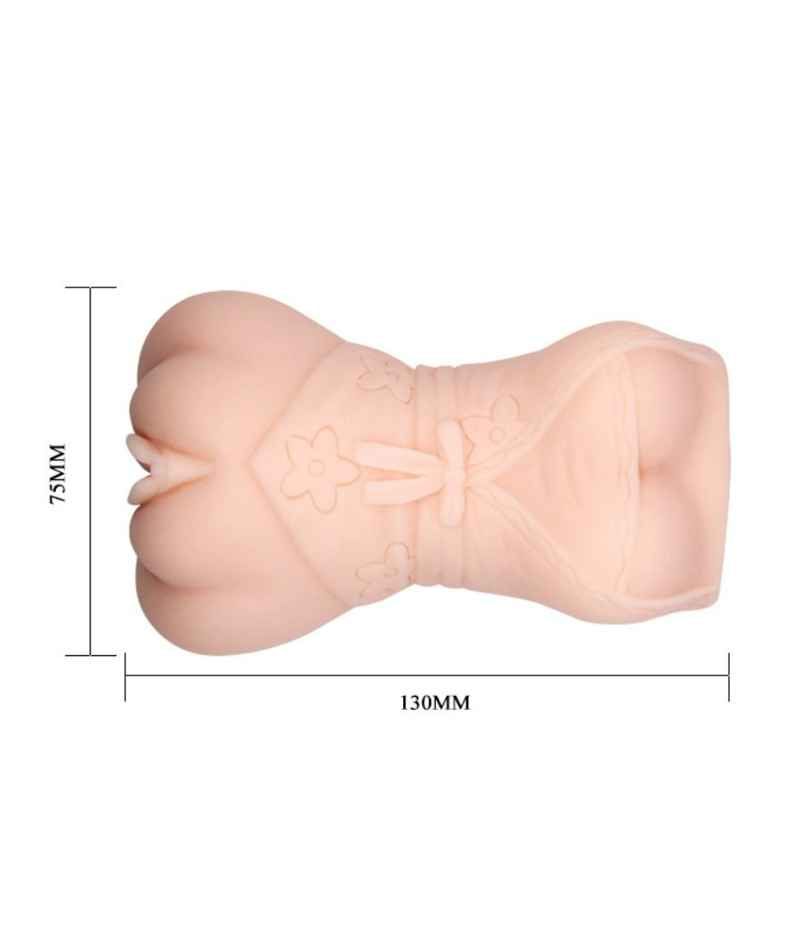 CRAZY BULL - MASTURBADOR DE PELE DE GUA VAGINA MODELO 4