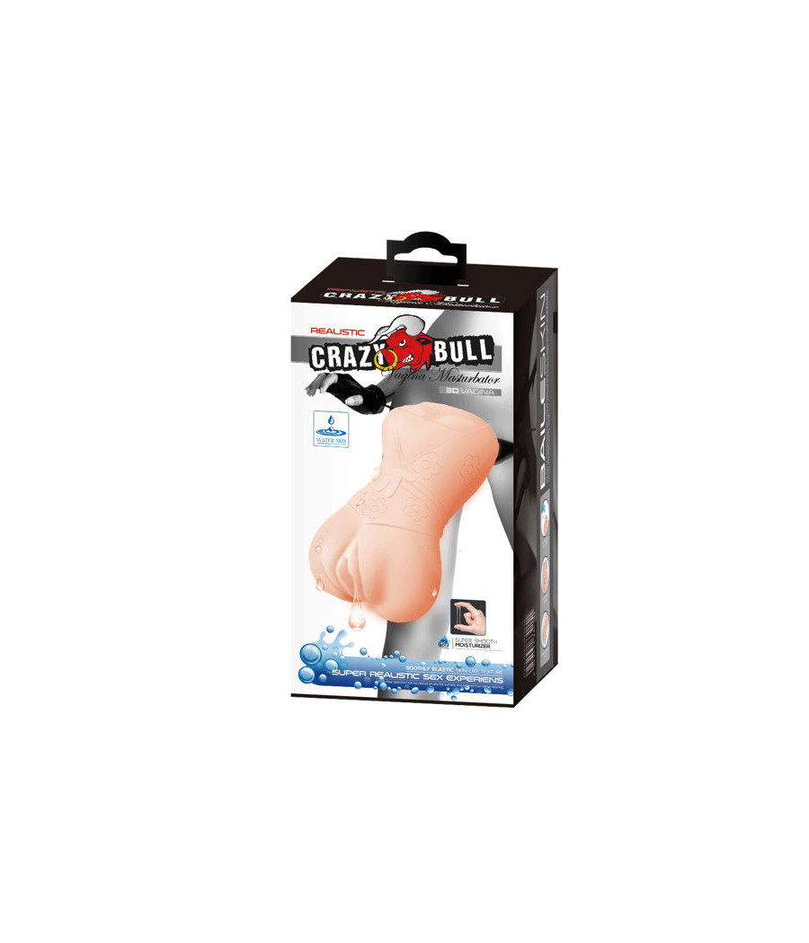 CRAZY BULL - MASTURBADOR DE PELE DE GUA VAGINA MODELO 4
